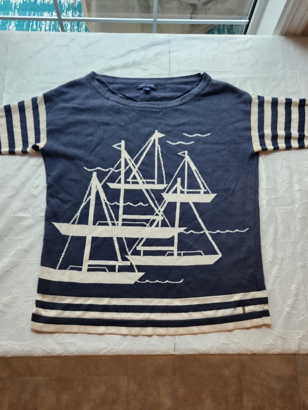 Tommy Hilfiger Nautical Sailboat Sweater.